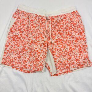 Lululemon Mens Active Coralized White Opal Swim Shorts Size XL